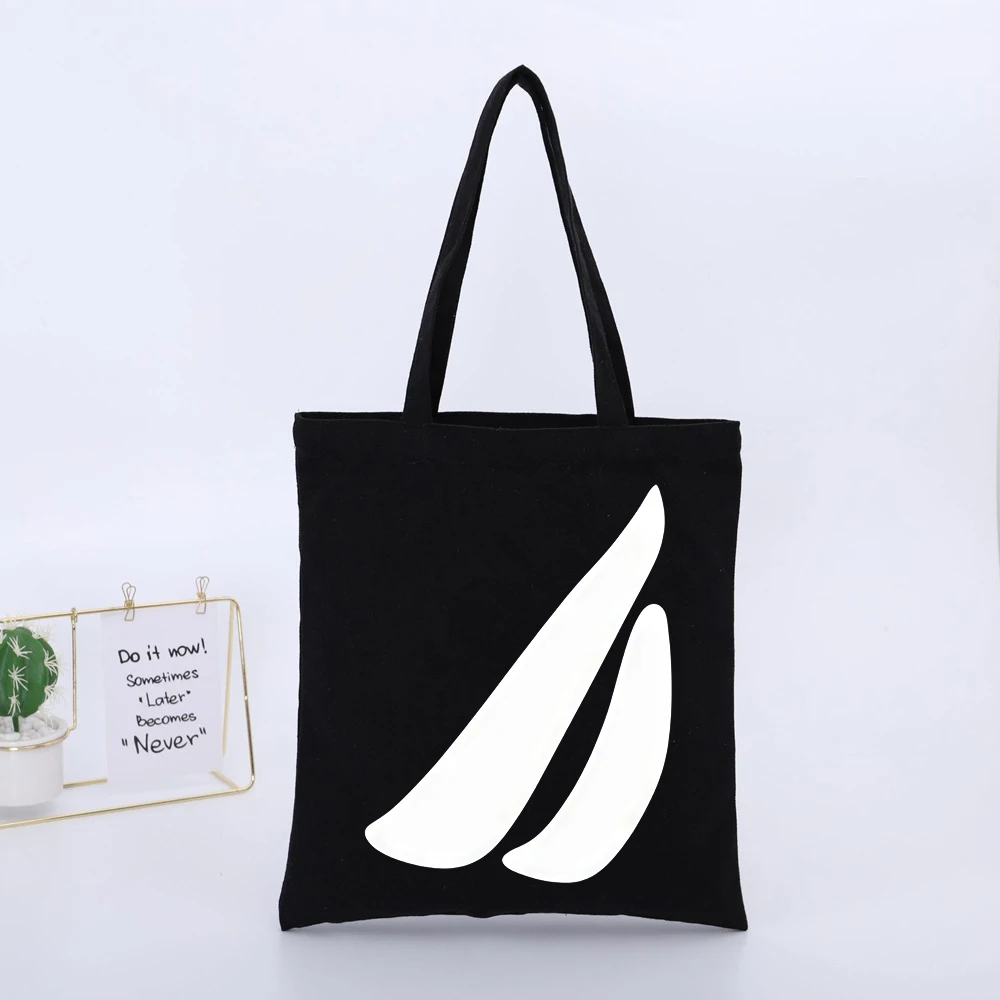 Men's Abstract Print Canvas Tote Bag, Minimalist Design for Daily Shopping and Casual Outings
