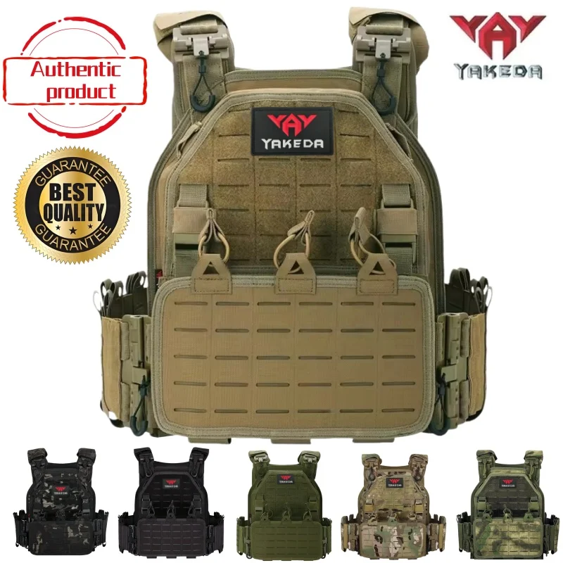YAKEDA Tactical Vest Outdoor Hunting Plate Carrier Protective Adjustable Vest Airsoft Carrier Combat Equipment 6094 vest