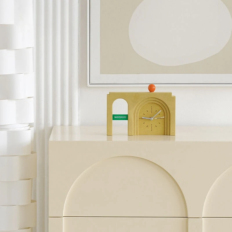 Modern Tabletop Clock - Creative Entryway Decor for Living Room & TV Console