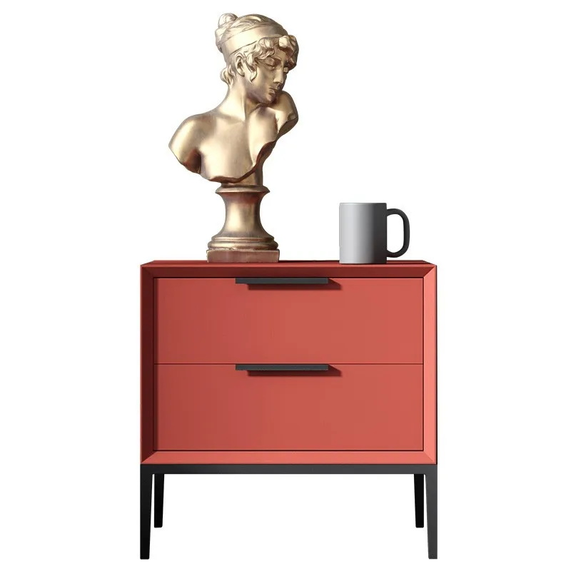 

Italian minimalist bedside table baking paint modern minimalist bedside table