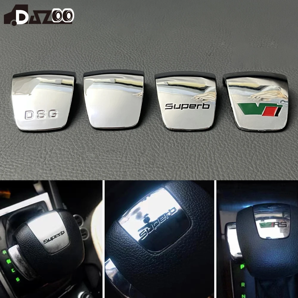 Dla Skoda Superb automatyczna gałka zmiany biegów osłona dźwigni zmiany biegów dla części wnętrza samochodu Skoda