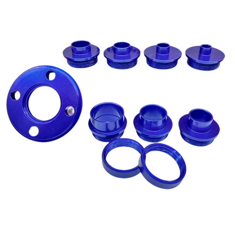 Juego de buje de guía de enrutador de aluminio, Kit de plantilla de enrutador con tuercas de bloqueo, apto para 1-3/16 pulgadas o 1-1/4 pulgadas, placa Base duradera, 10 piezas