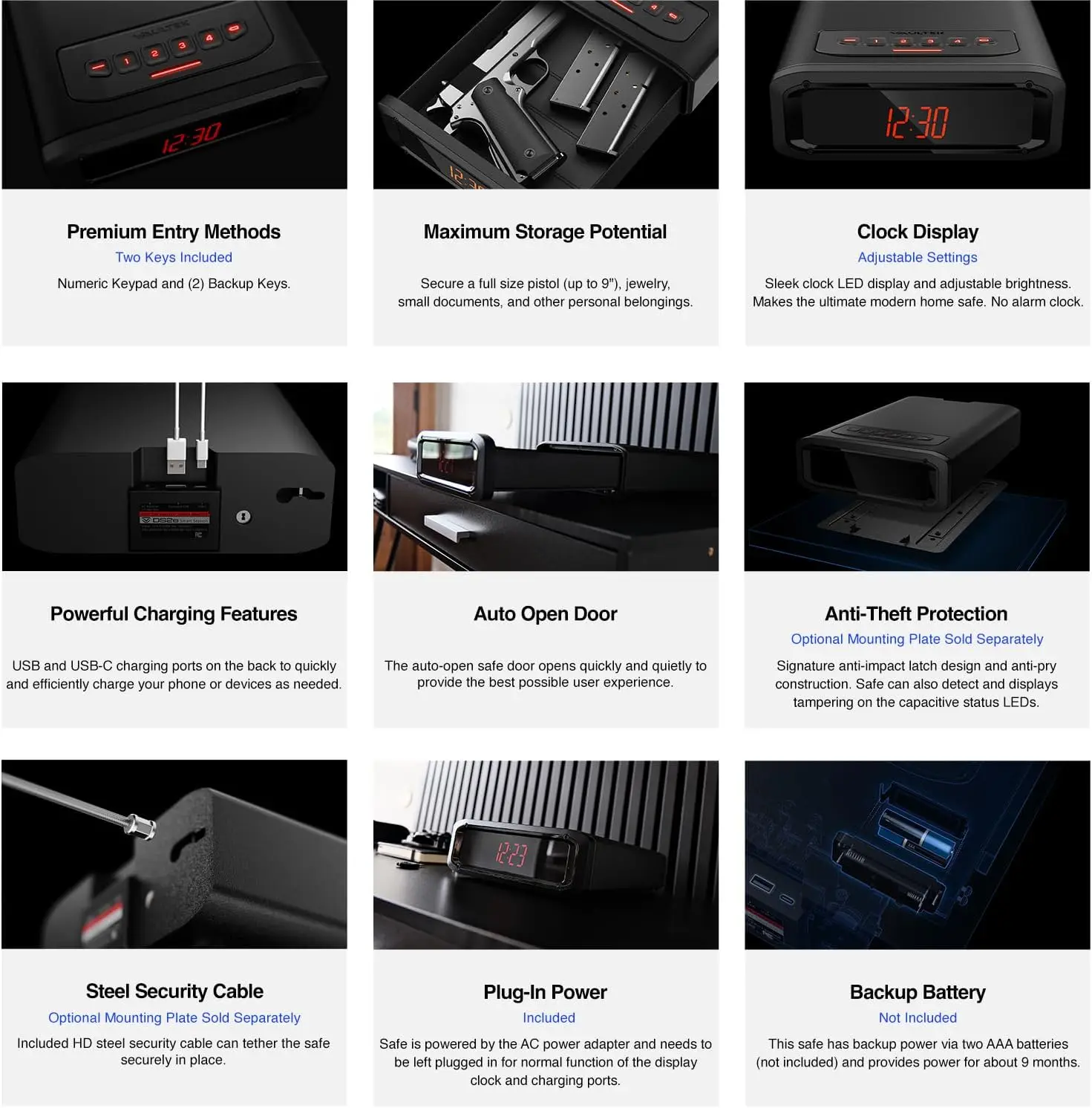 Smart Station™ Essential Model with Digital Keypad + Auto Open Drawer + Charging Ports