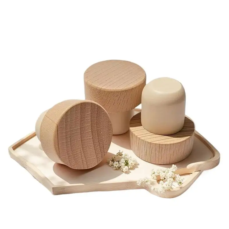 For Wine Cork Stopper Reusable Wine Corks Wooden And Rubber Bar Accessories Wine Bottle Corks T Shaped Cork Plugs