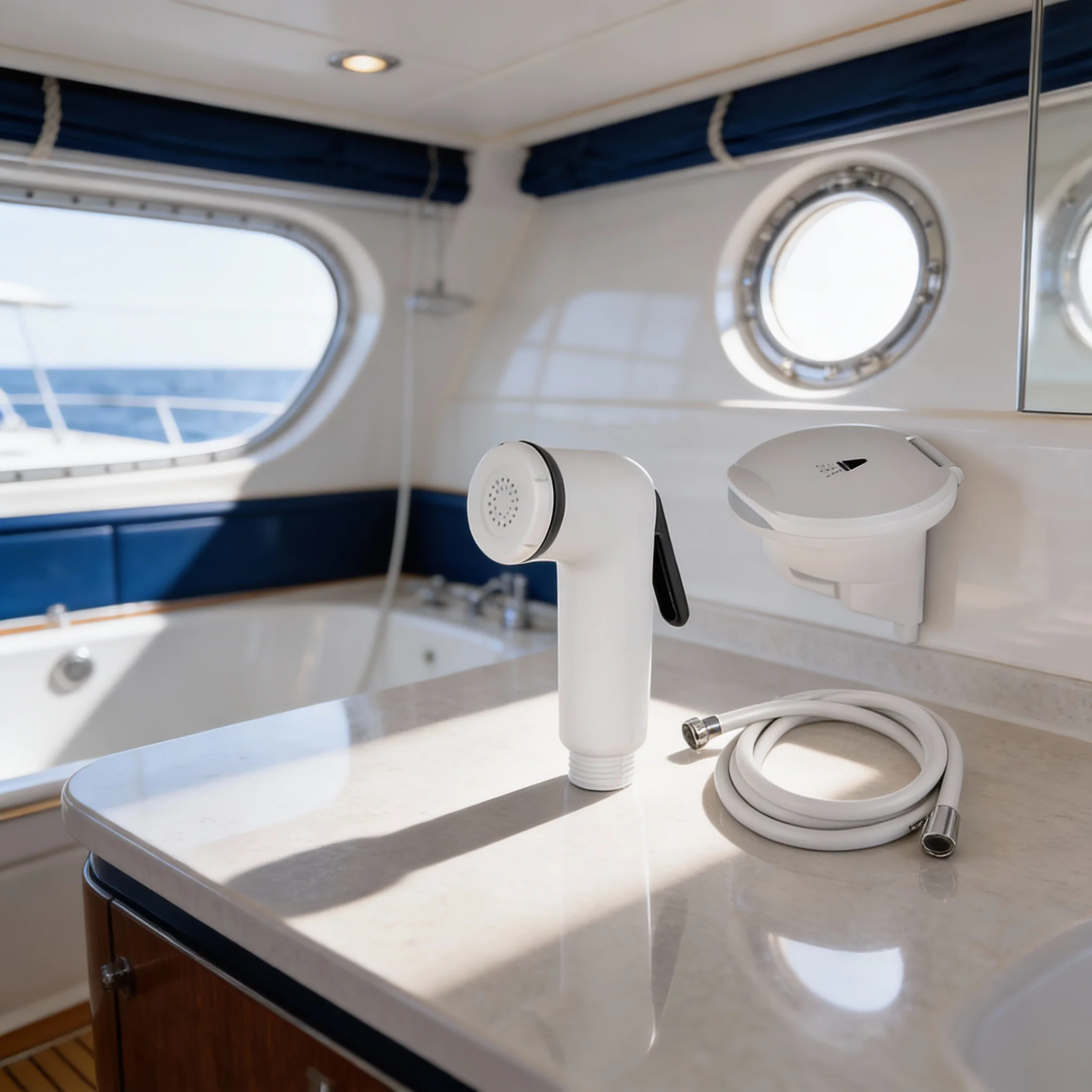 

1 комплект морской душевой насадки, ручной душевой набор под давлением, выдвижная водосберегающая душевая насадка под давлением для яхт, уличная