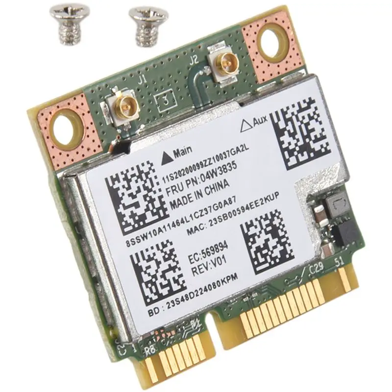 BCM943228HMB 04W3764 WIFI Wireless Bluetooth 4.0 Half MINI PCI-E Card Compact For Lenovo E130 E135 E330 E335 E530 E535 E430 - view 5