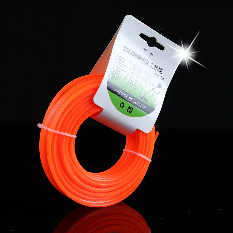 3.0X15m Lawn Mower Cutting Rope Brush Cutter Wire Brushcutter Gardening Tools Accessories Parts Garden Tool