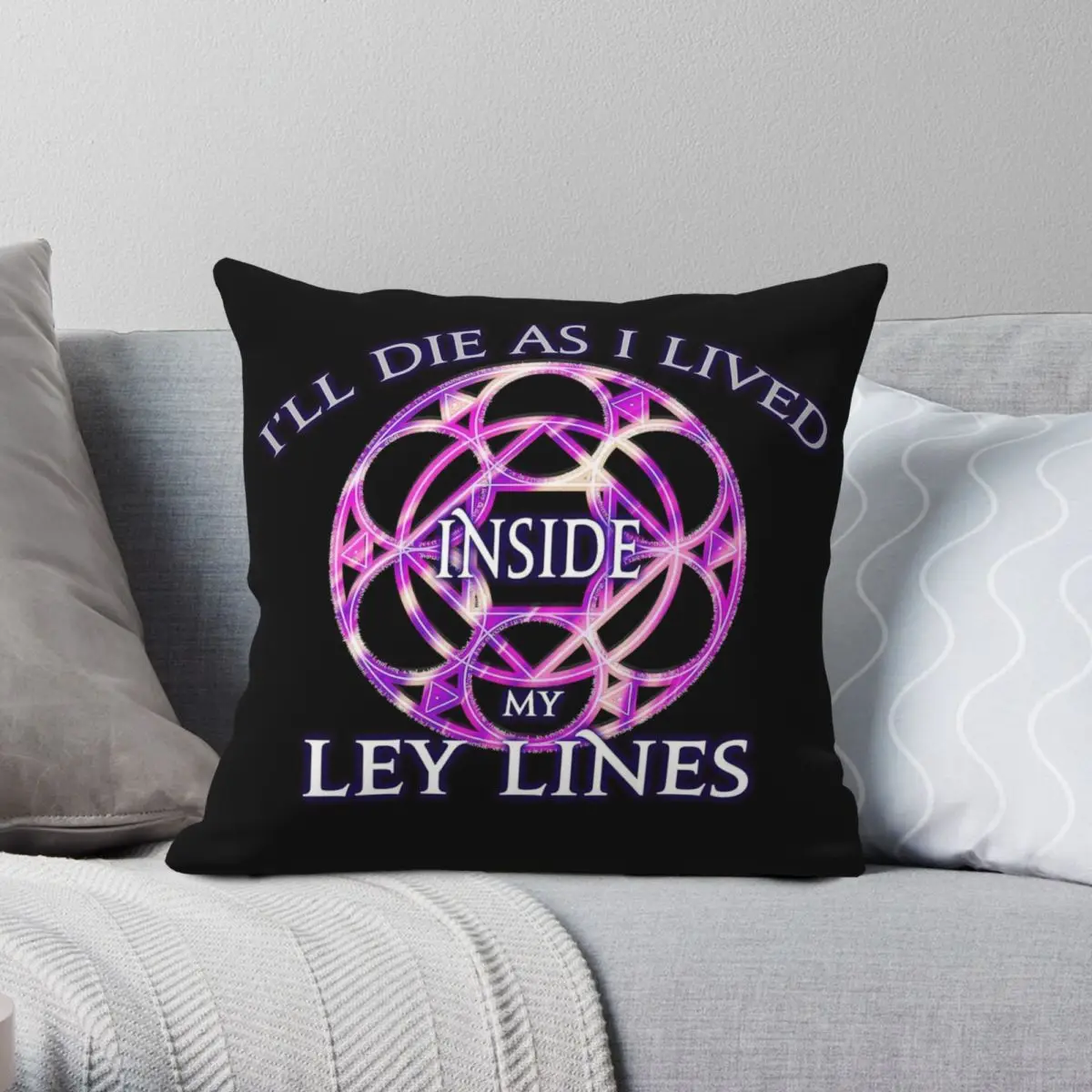 Final Fantasy Inside My Ley Lines Square Pillowcase Polyester Linen Velvet Printed Zip Decorative Throw Case Sofa Cushion Case