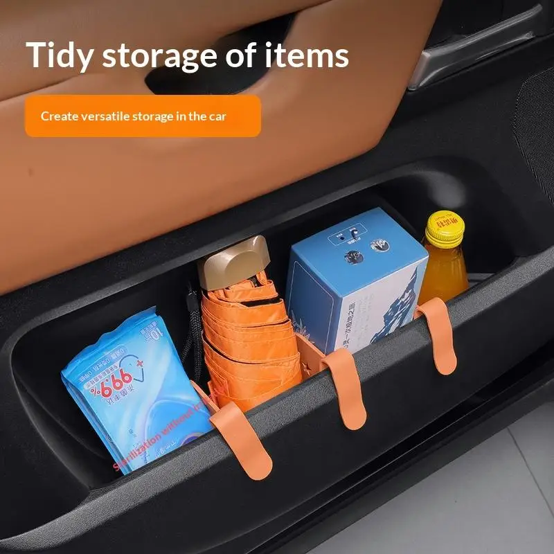 1/2Pcs Universal Car Door Side Storage Partition Car Door Groove Partition Panel Car Storage Organizer Management Car Parts