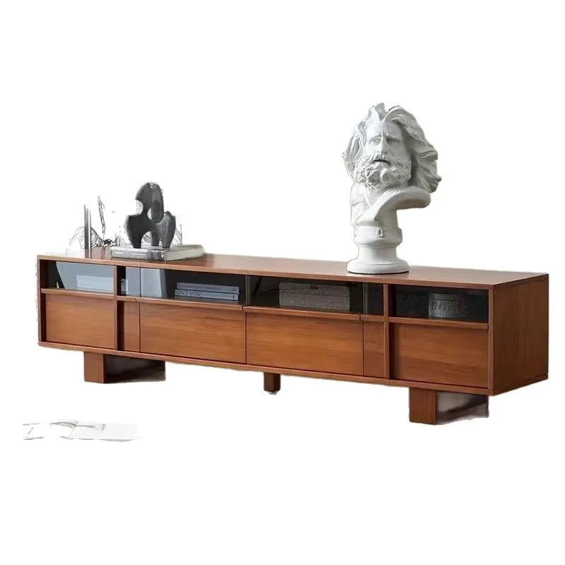 

TV cabinet Nordic living room wall cabinet Small apartment coffee table French locker Household Internet celebrity cabinet