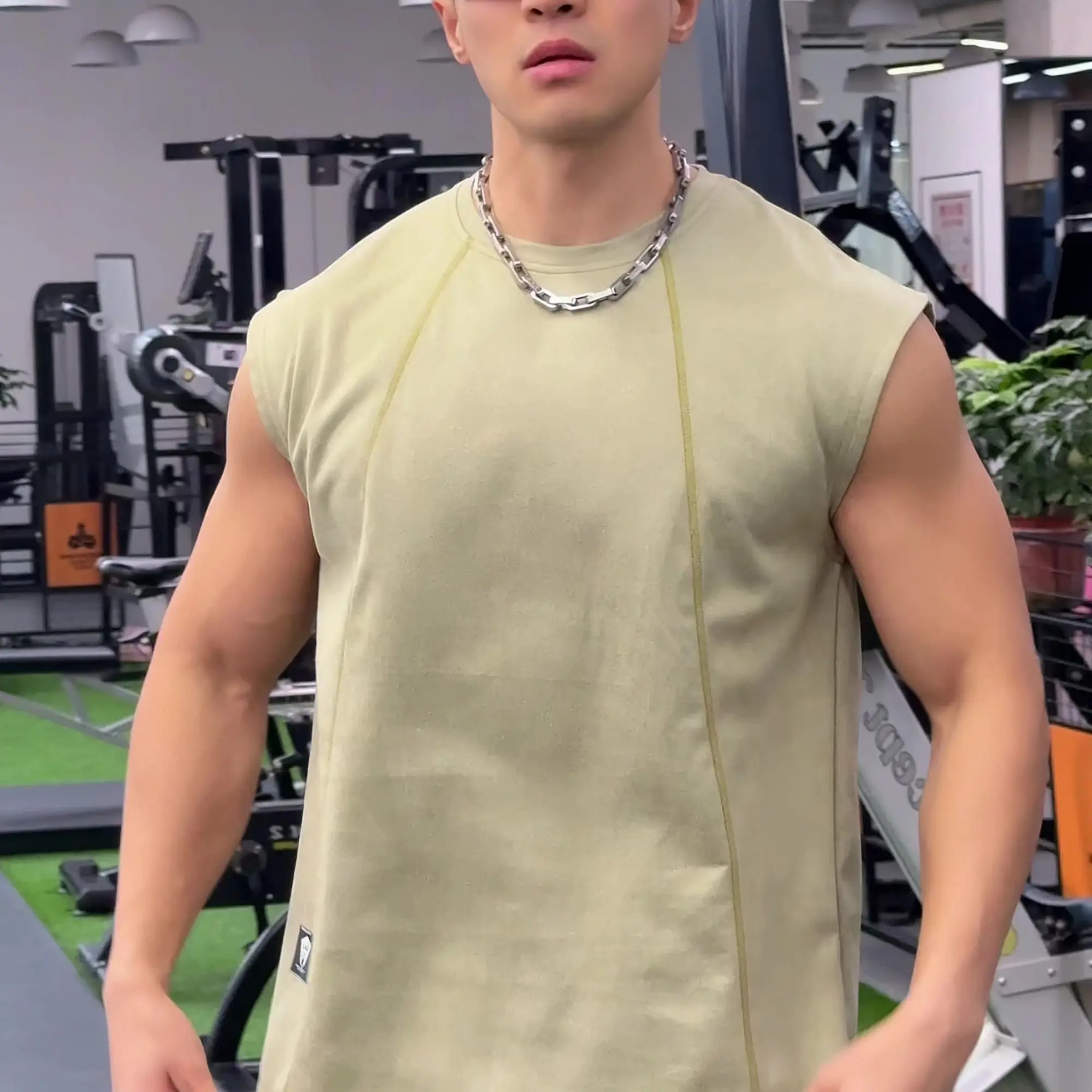 

Men's Summer Wide - shoulder Vest - Ideal for Muscle - building, Running and Casual Wear