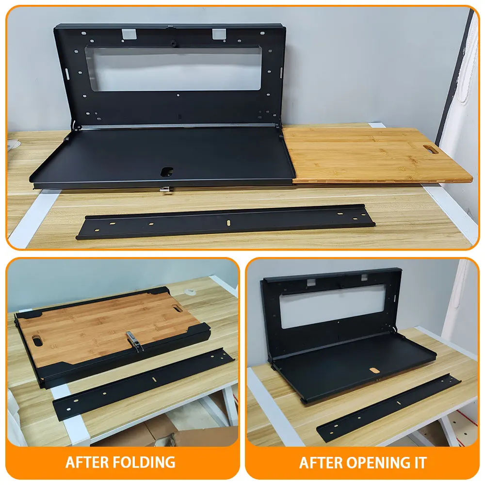 tailgate rack trunk folding storage rack dining table board expansion rack for Land Rover Defender 2020-2025