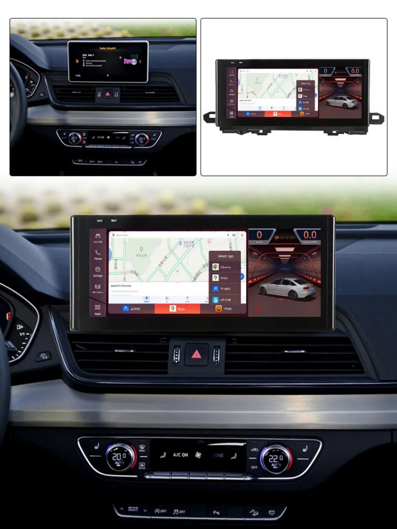 

10,25 "12,3" Android автомобильный мультимедийный плеер для Audi Q5L 2018-2020, автомобильный радиоприемник, авто GPS-навигация, сенсорный экран, автомобильные аксессуары