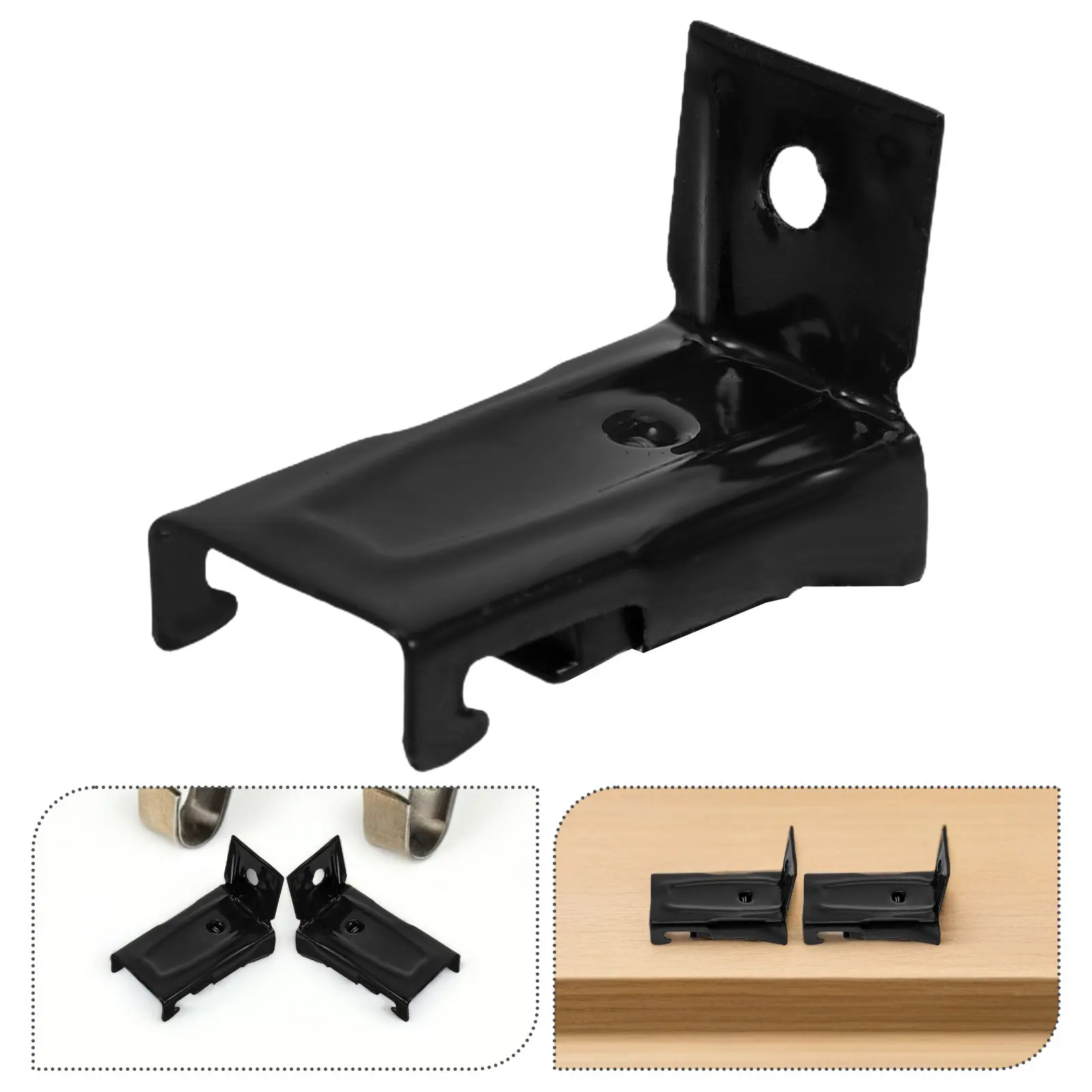 10Pcs Curtain Track Mounting Hardware Versatile Wall Ceiling Compatible Bendable Brackets for Drapery Rail Smooth Movement