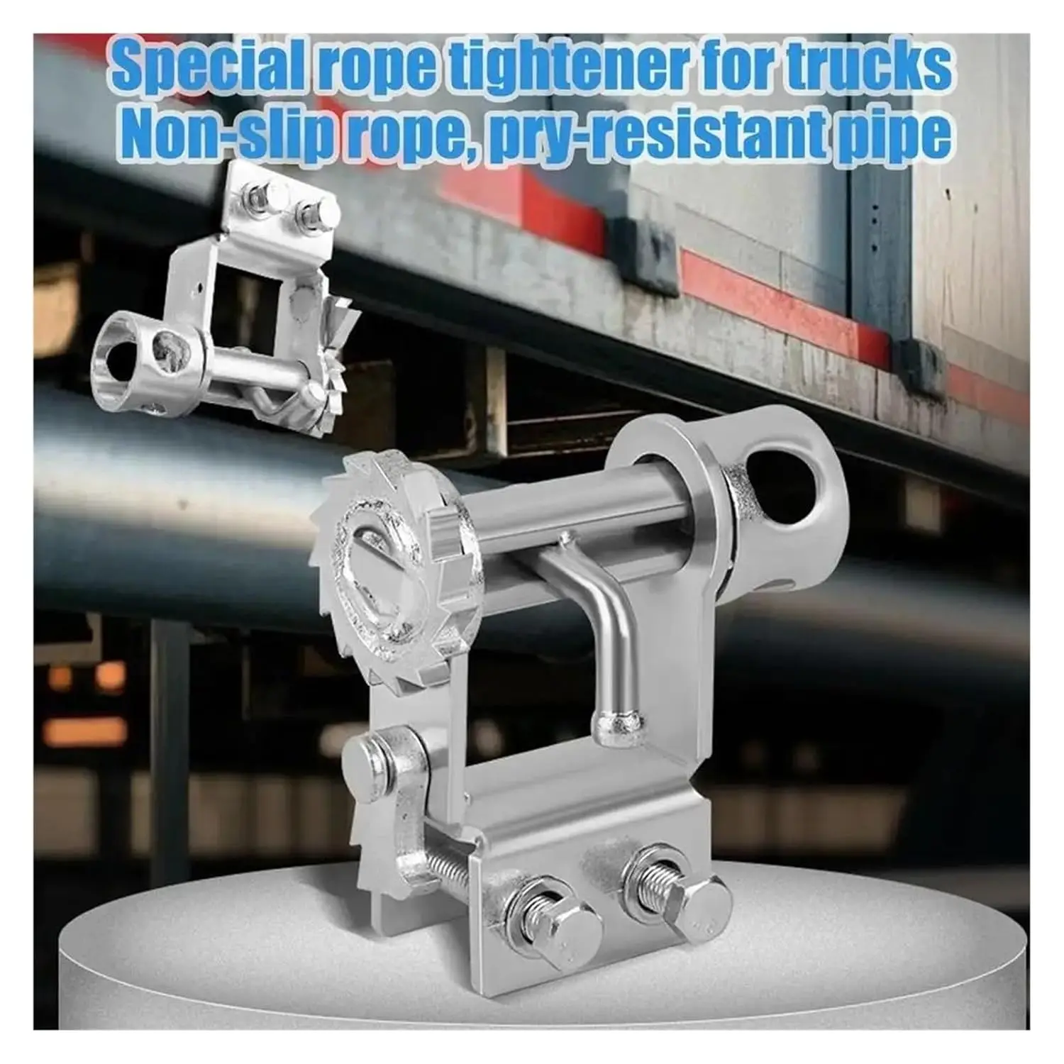 

Easy Operation Manual Rope Fastener for Small Trucks with Adjustable Lever Tensioner and Crank Ratchet Design Binding Device