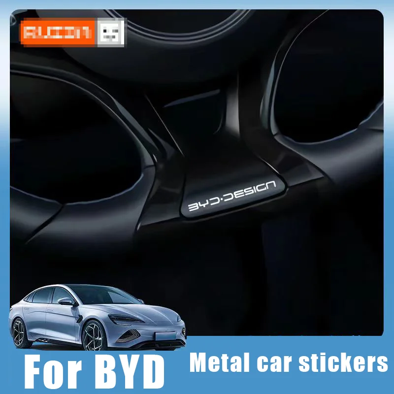 

Suitable for BYD car metal car stickers Car personality decoration car sticker For BYD Sea Lion Sea Lion Dolphin Tang Song Yuan