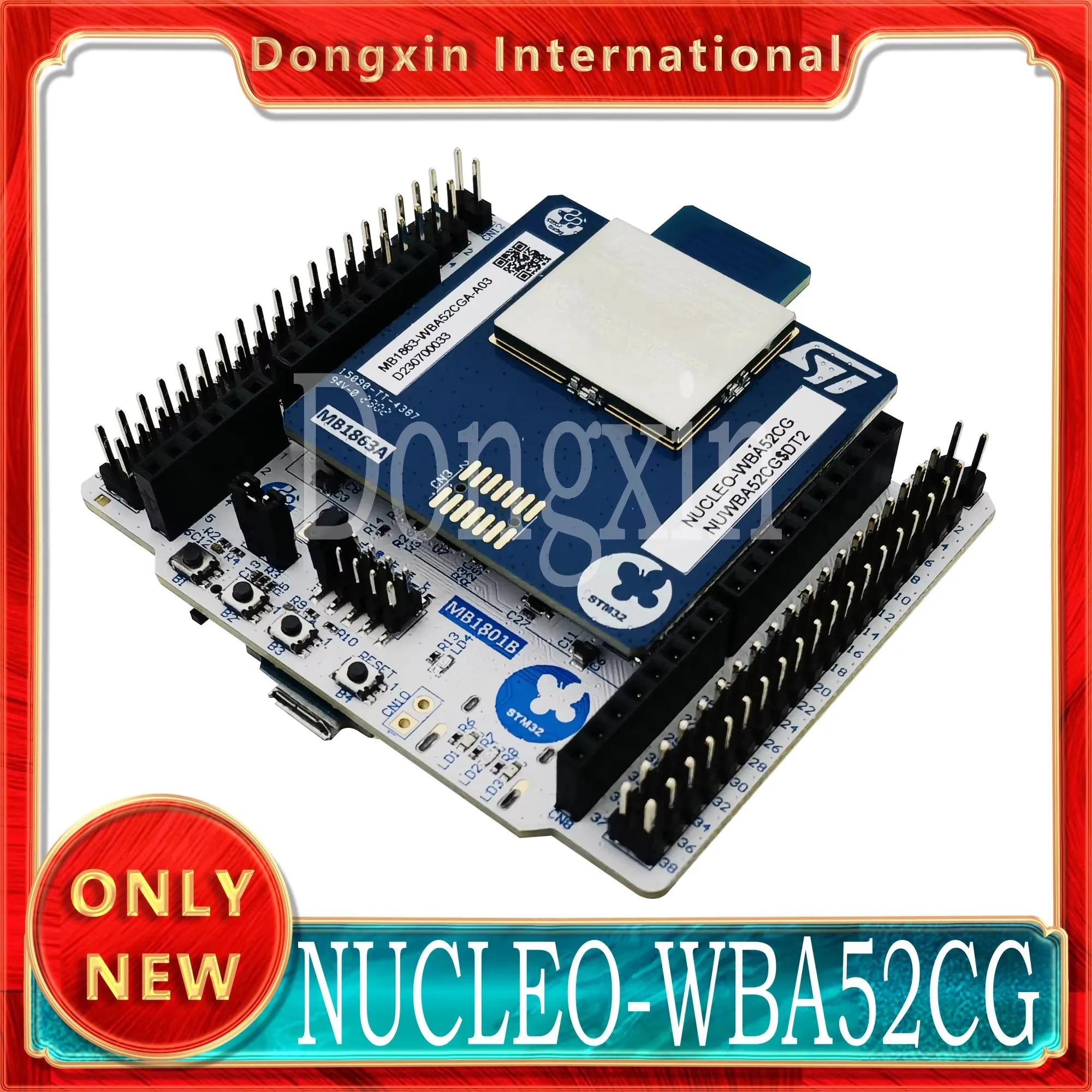 NUCLEO-WBA52CG STM32WBA52 Bluetooth 5 STM32WBA52CGU6 MCU Evaluation STM32 Nucleo-64 Development Board