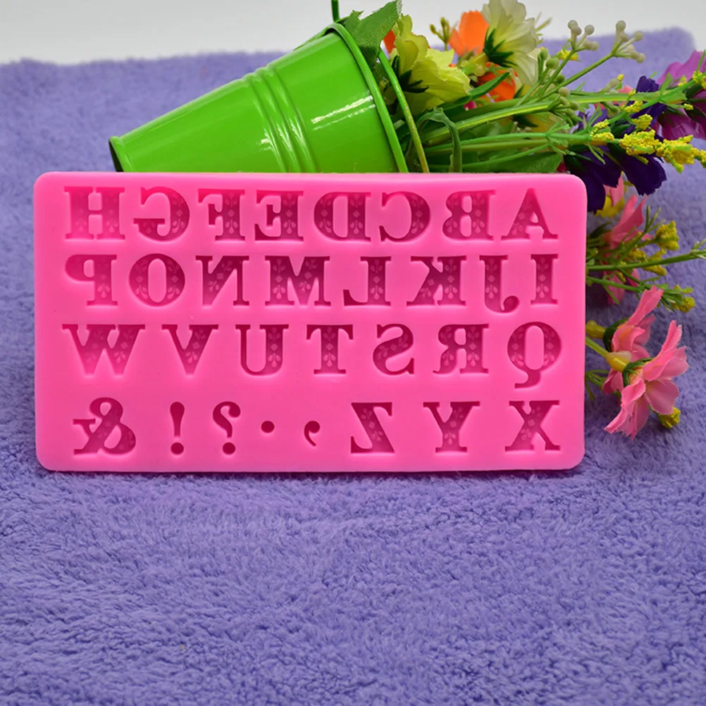 

Alphabet Silicone Letter Mold Set 26 Letters Cake Fondant Chocolate Candy Baking Kitchen Tool Random Color Letter Molds