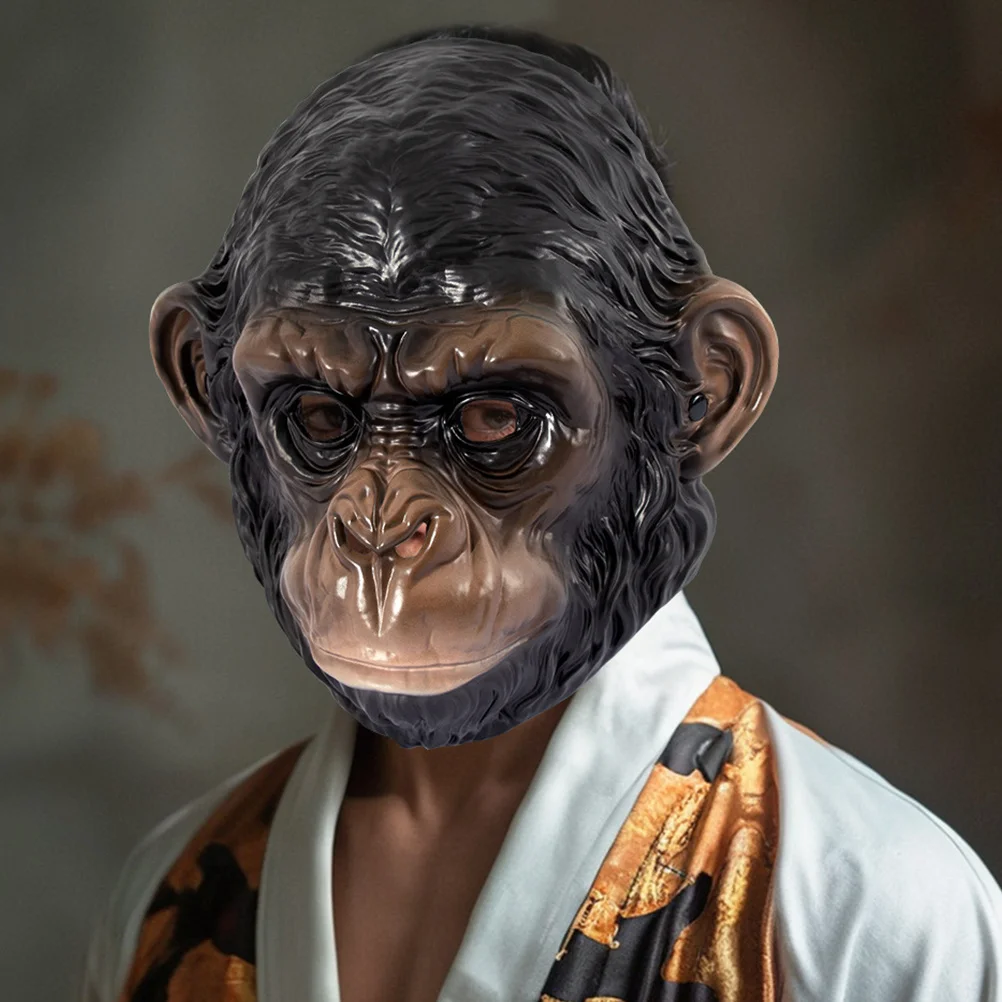 Maschera da gorilla Design realistico di animali spaventosi per feste di cosplay di Halloween, festival, vestire eventi di carnevale all'aperto