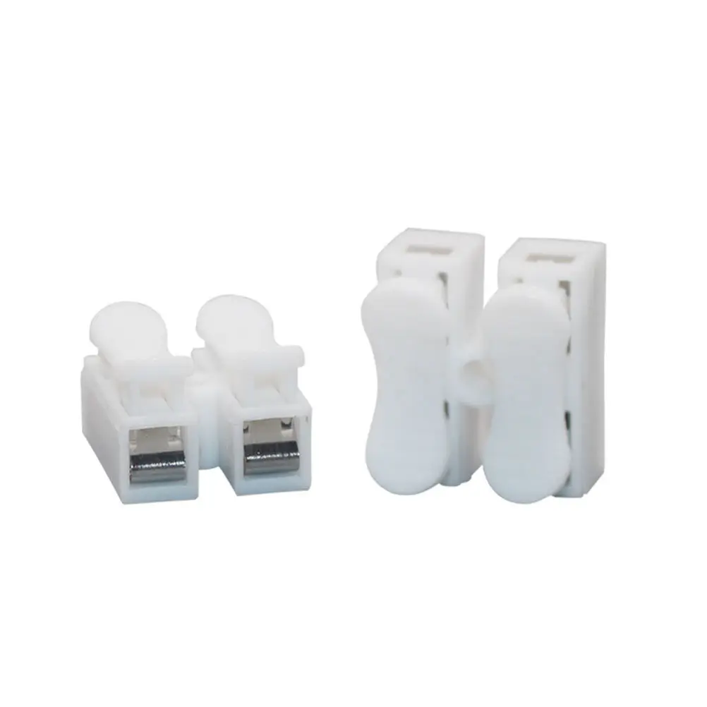 26Pcs Sturdy Press Type Crimp Terminal Block Dual Row Fast Spring Wire Connector Ideal for Wire Jointing Testing and Short