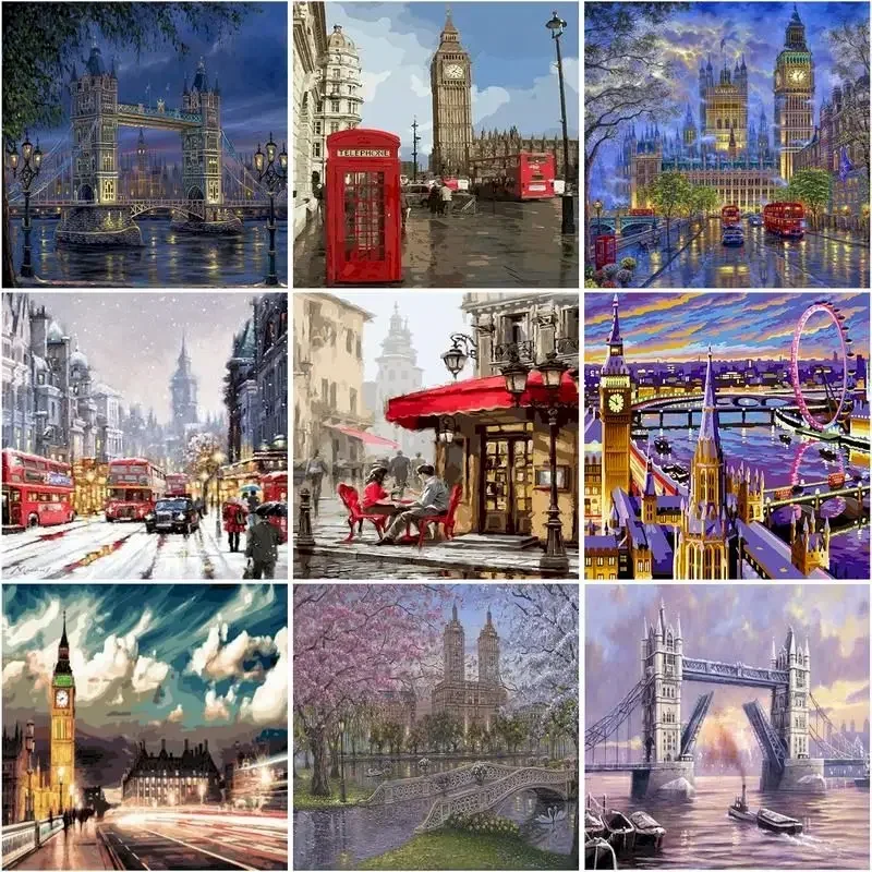 

607004 Picture By Number On Canvas Hand Made Home Decoration Wall Artwork