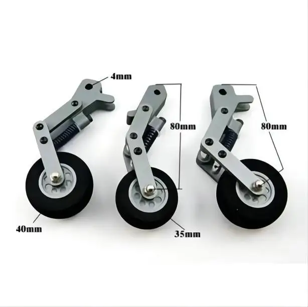 retract system tire set for 600 size fuselage helicopter