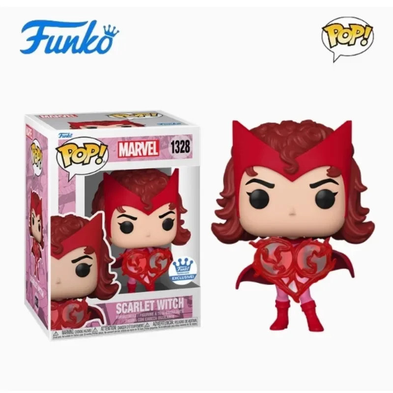 FUNKO POP Originele The Avengers Anime Figuur Scarlet Witch Action Figure Speelgoed voor Jongens Meisjes Gift Collectible Model Ornamenten