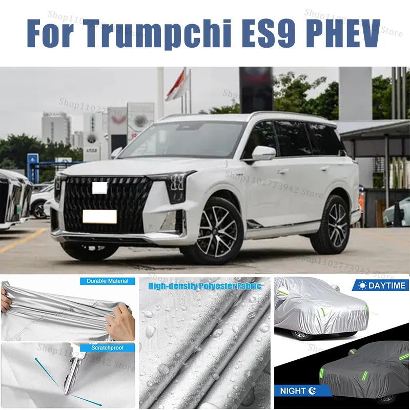

Car Cover Protection Sunscreen Heat Insulation Dust Resistant Scratch For Trumpchi ES9 PHEV Car Exterior Accessories