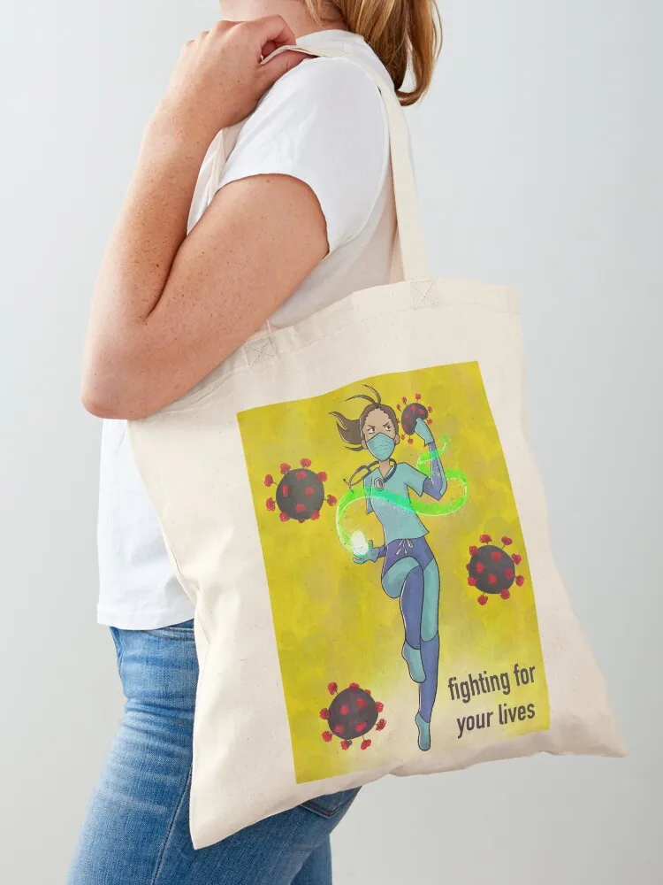 

Healthcare workers are heroes! Tote Bag great bag canvas tote shopper bag women