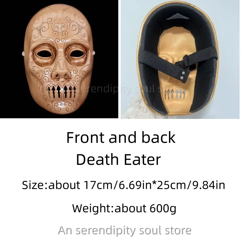 Malfoy Resin Masks Death Eater Mask Cosplay Party Masquerade Halloween Carnival Props Home Wall Decoration Collectibles