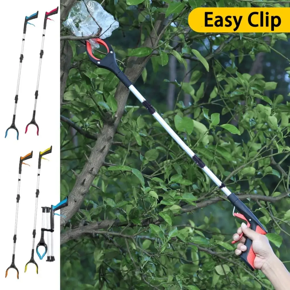 

Удобный складной захват для мусора с широким захватом и длинной ручкой, полезный инструмент для сада