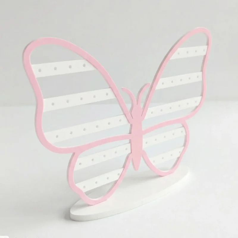 1pc Creative Butterfly Shape Earrings Display Bracelet Storage Shelf Jewelry Storage Holder Ear Stud Stand Jewelry Organizer