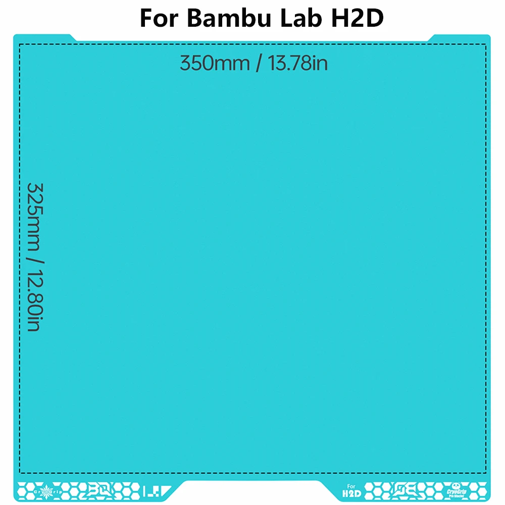 BIGTREETECH Panda CryoGrip Glacier for Bambu H2D (350x325mm).