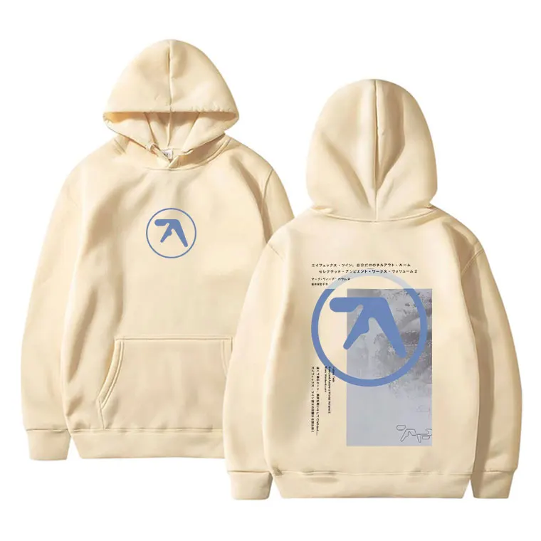 Aphex Twin Hoodie Men's Women's Clothing Fashion Casual Oversized Hooded Sweatshirt Male Vintage Fleece Cotton Pullover Hoodies