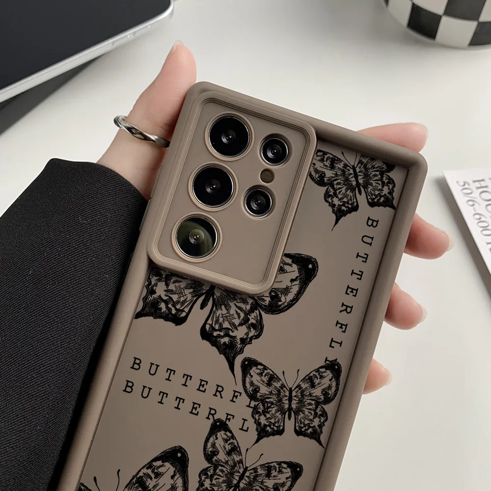 Butterfly Phone Case For Samsung A56 5G Galaxy A36 A55 A16 A26 A54 A53 A52 A34 A35 A25 A15 A06 A05 A05s Soft TPU Cover Funda