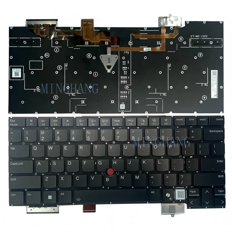 M   M   US Black Keyboard Backlight For Lenovo ThinkPad X1 Carbon 13th Gen 21NS 21NT