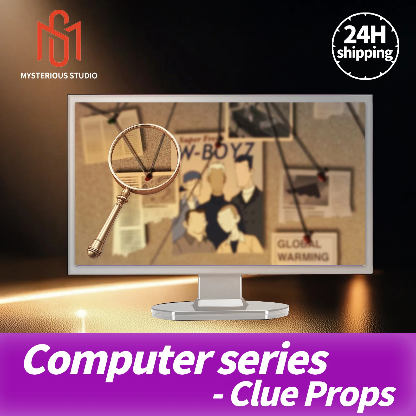 Mysterious Studio Secret Room Escape Game Mechanism Props Electronic Puzzle superb 1987 GY  Computer Series Clue Props