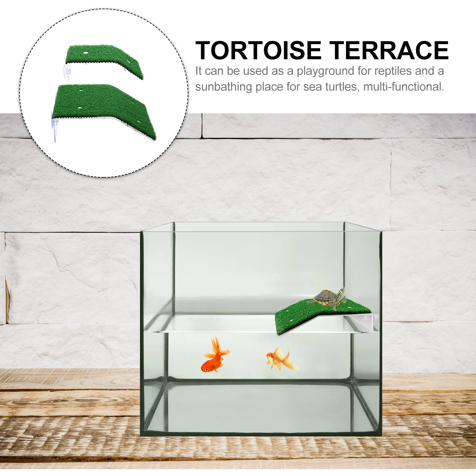 

2pcs Turtle Platform Resting Terrace Turtle Resting Platform Climbing Ladder for Aquarium Fish Tank Reptile Box Pet Supplies