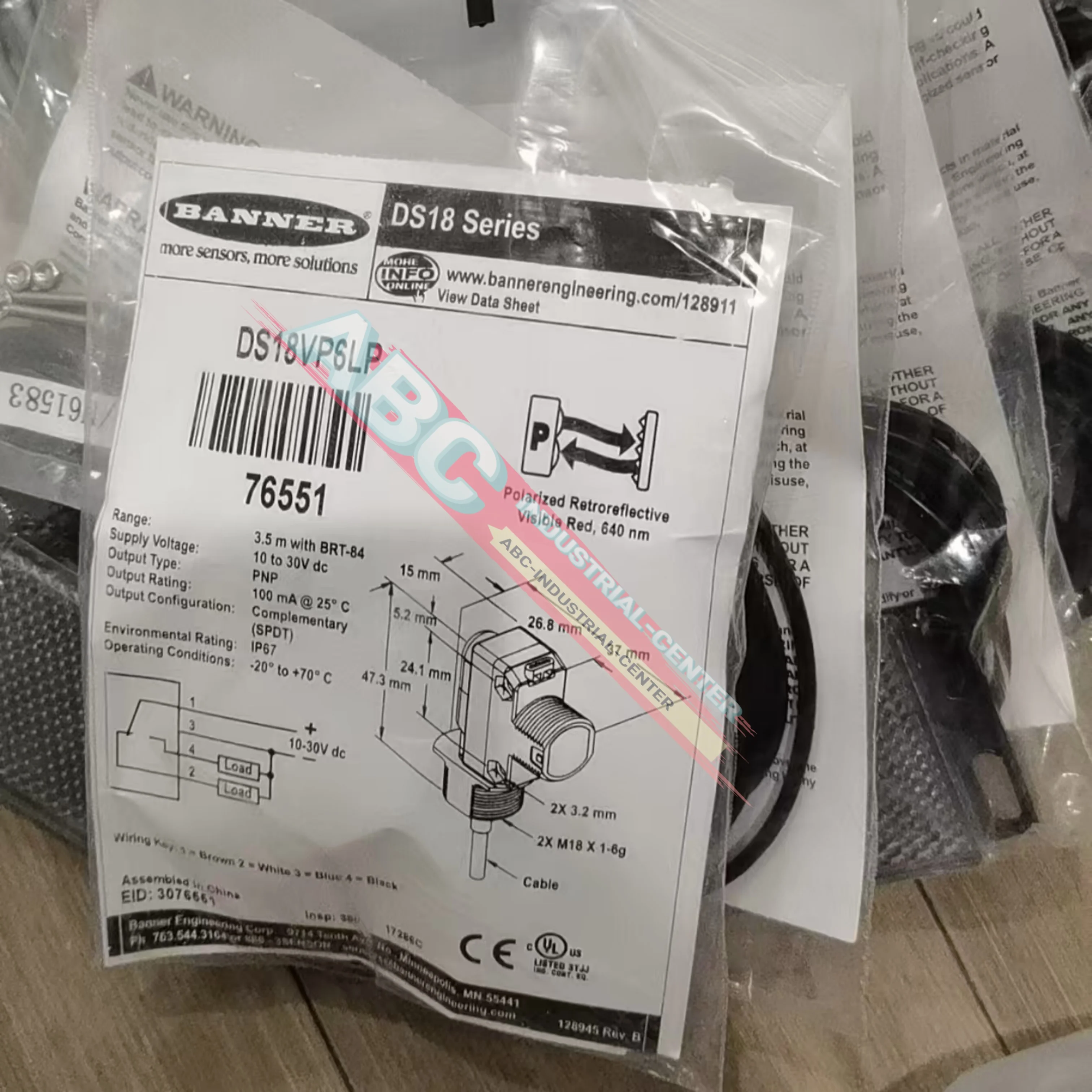 

New original DS18VP6LP GM-FA-10J Photoelectric Sensor LTF12IC2LDQ