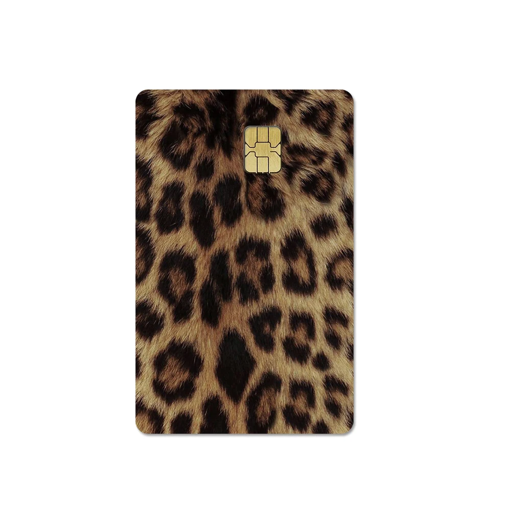 Premium Leopard Print Card Sticker Set Waterproof PVC Bank Card Skin Cover Stylish Credit Card Protection Decal Skin Gifts view 3