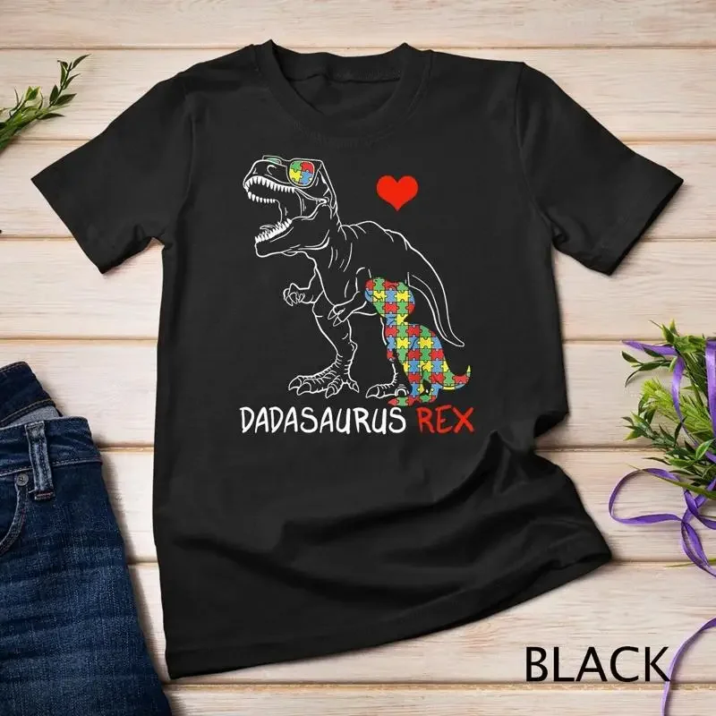 Dadasaurus Daddy Rex Autism Awareness Proud Dad Father s Day Unisex T shirt