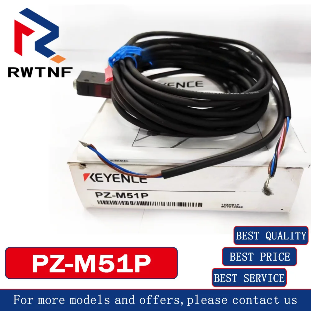 PZ-M51P KEYENCE من خلال مستشعر التبديل الكهروضوئي شعاع أصلي 100%، مخزون المستودعات