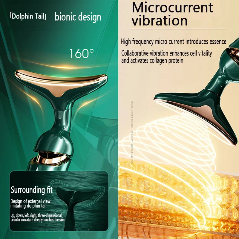 مكركرنت مدلك الوجه رفع وثابت الجلد مقدمة مكركرنت تجديد الجلد مكافحة الشيخوخة جهاز التجميل مدلك الوجه #4