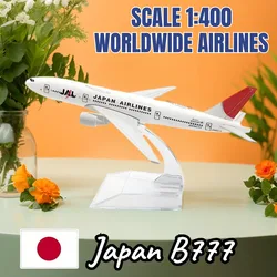 1:400 Japan JAL B777 Aircraft Replica Diecast Scale Boeing Airbus Plane Model Boutique Aviation Figure Children Kid Toy for Boy