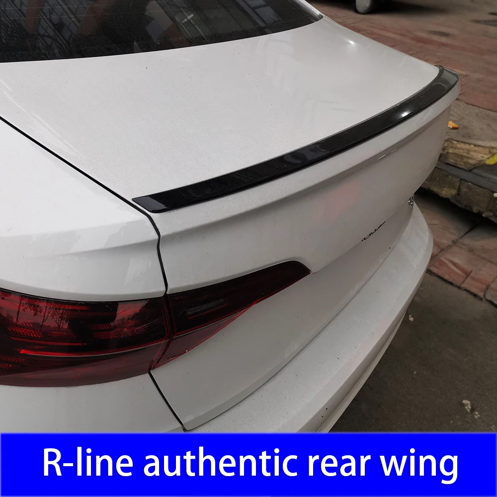 R-line sports ABS plastic rear wing trunk lid spoiler for Volkswagen 2019-2023 Jetta MK7