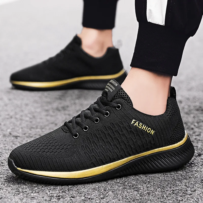 New Men's Running Shoes Lightweight Women's Sneakers Breathable Casual Sport Shoes Unisex Walking Knit Tenis Shoe Big Size 36-48