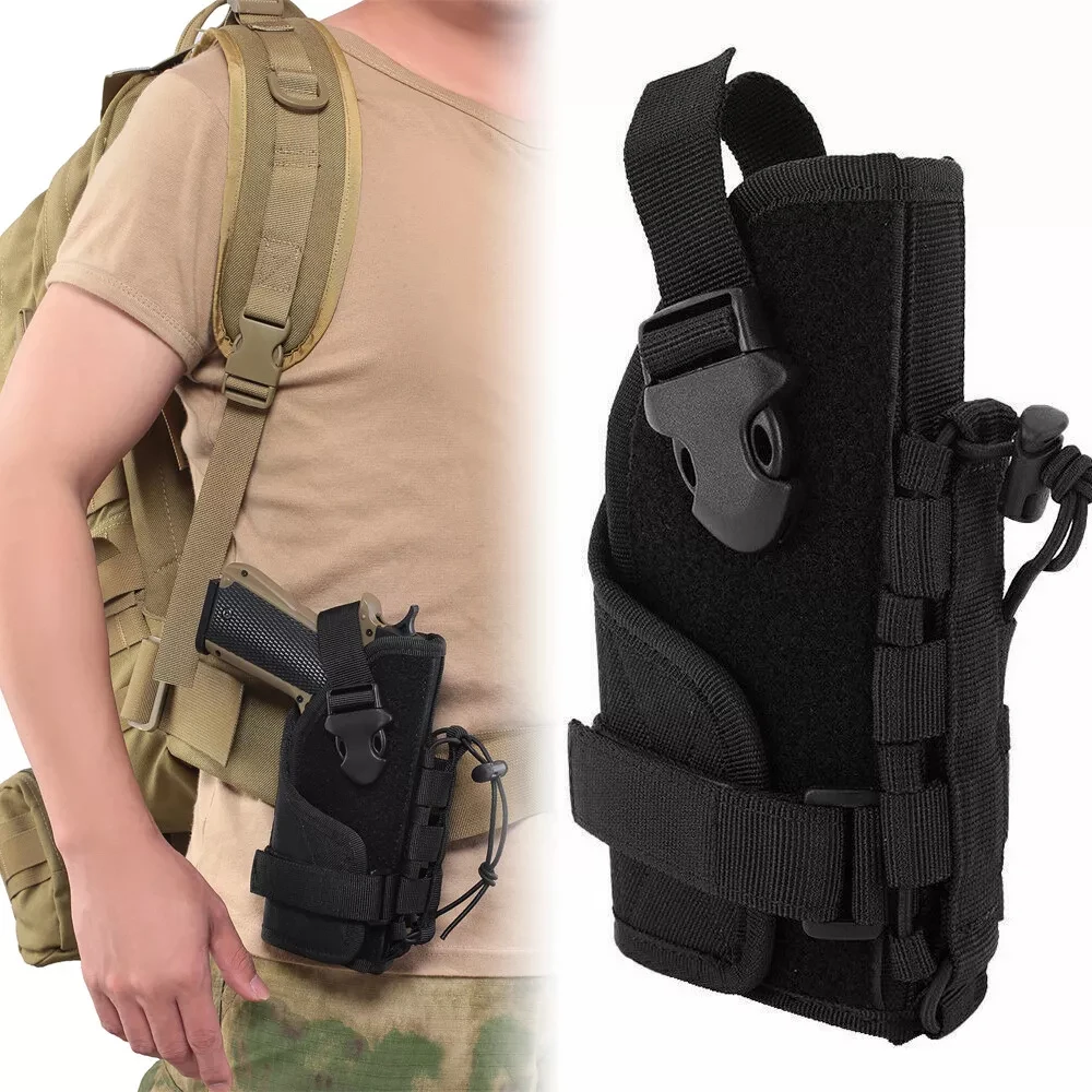 

FANDAO Stealth Concealed Carry Tactical Adjustable Right Hand Gun Holster Pouch Molle Waist Belt Pistol Holster - Combat-Ready