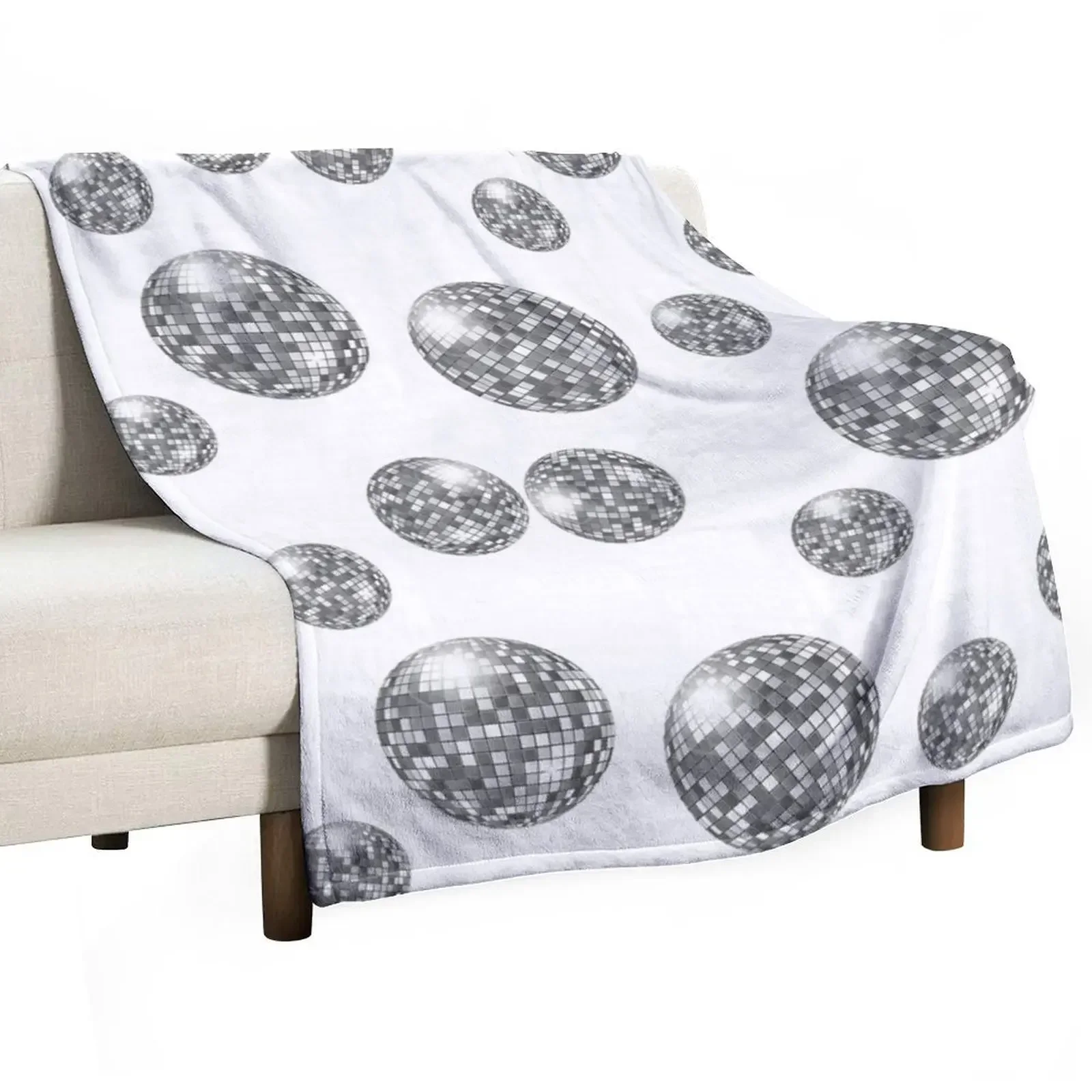 Disco disco party party disco ball Throw Blanket Soft Sherpa Fleece Warm Blanket for Winter