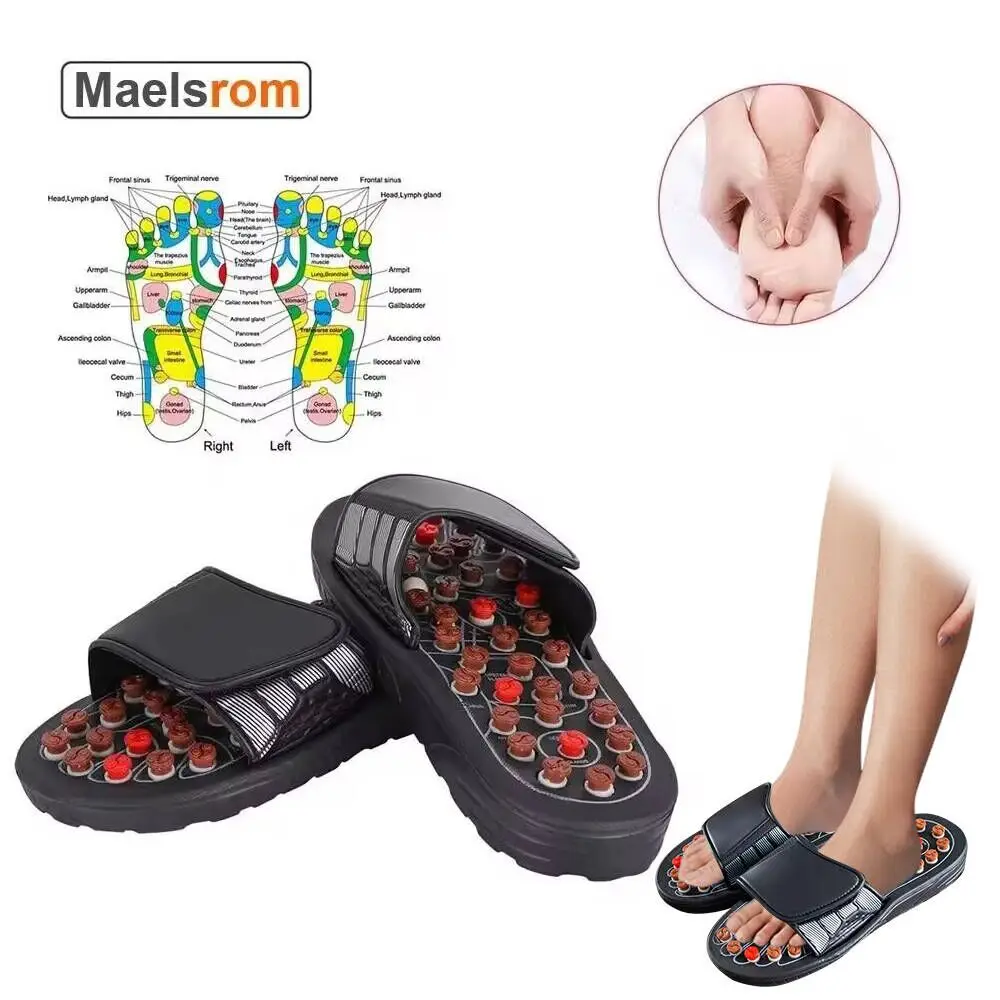 

Foot Massage Slippers Acupuncture Therapy Massager Shoes For Foot Acupoint Activating Reflexology Feet Care Massageador Sandal