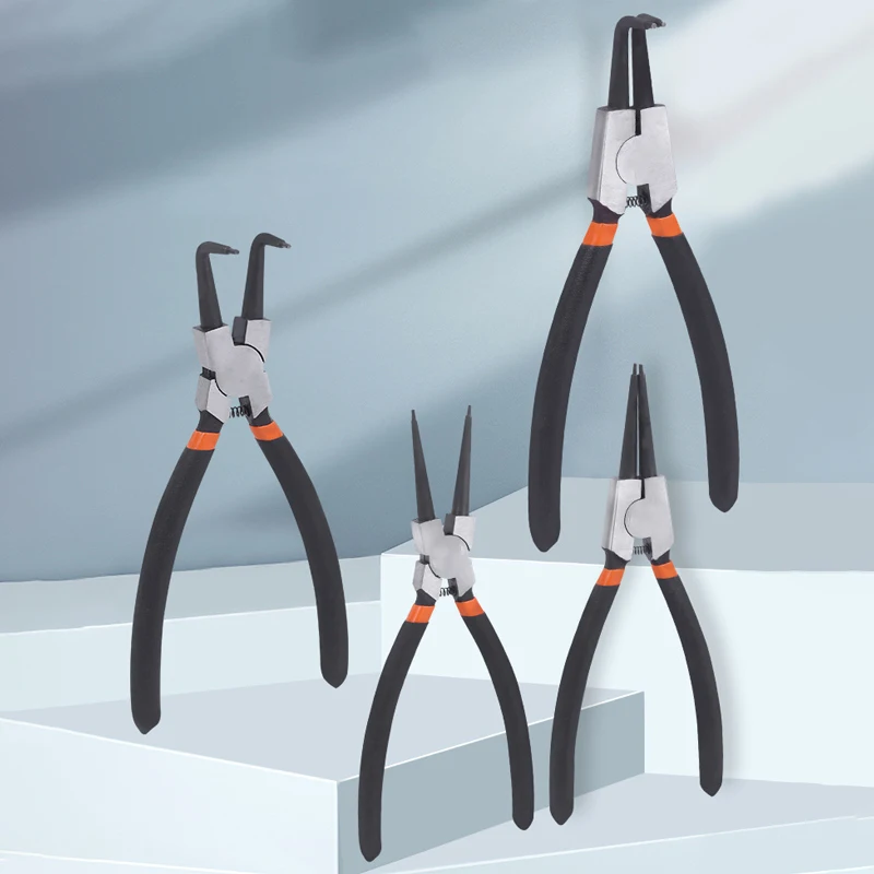 7 Inch Circlip Pliers Set Expansion Pliers Retaining Ring Pliers Internal External Snap Ring Pliers Spring Pliers Hand Tools